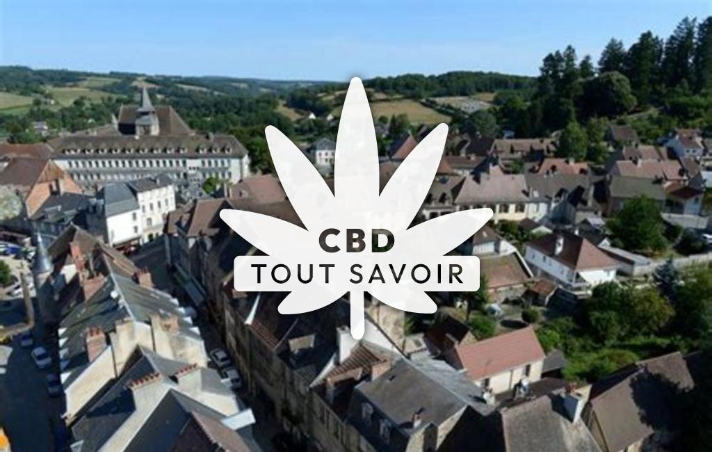 Village à Vry avec feuille Cannabis CBD