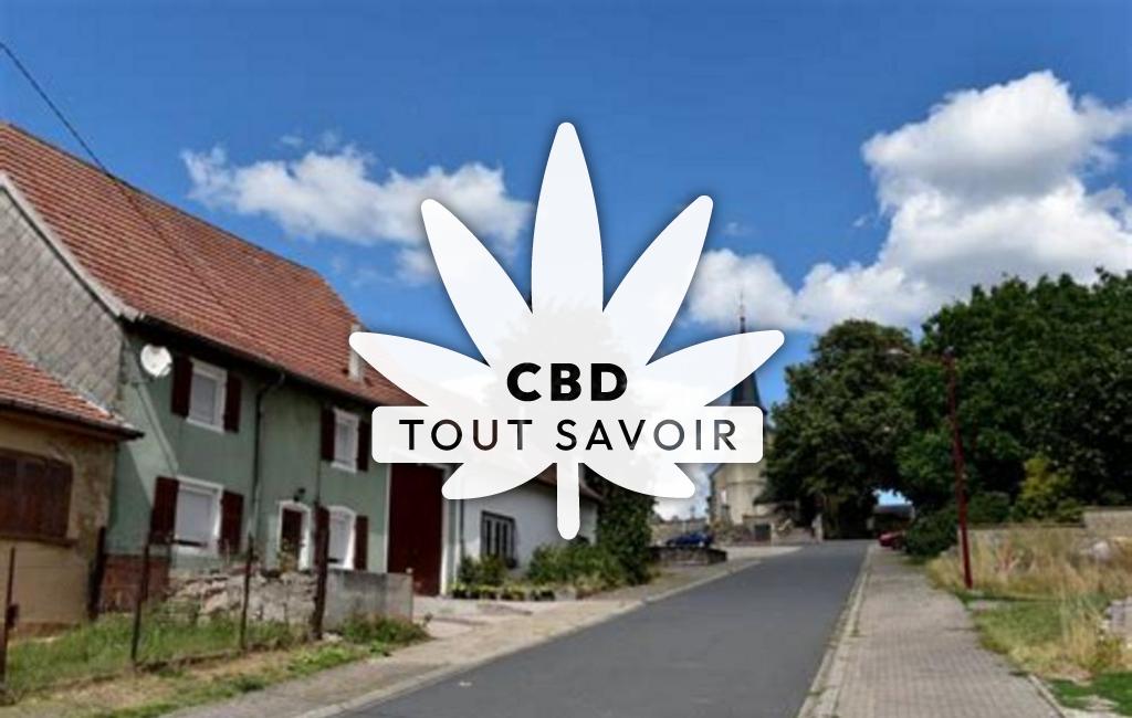 Village à Altrippe avec feuille Cannabis CBD