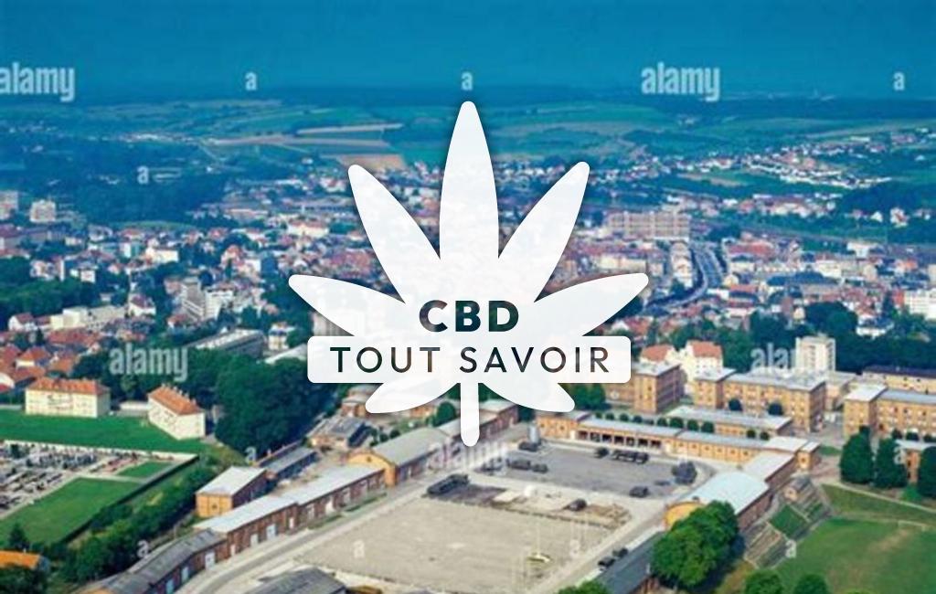 Village à Laning avec feuille Cannabis CBD