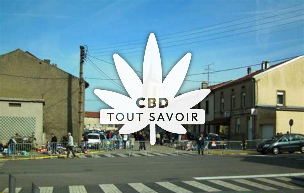 Village à Neufchef avec feuille Cannabis CBD