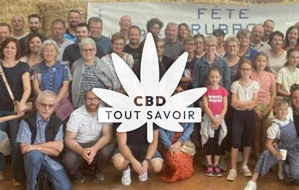 Village à Ormersviller avec feuille Cannabis CBD
