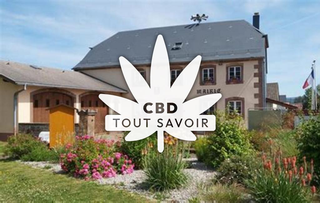 Village à Henridorff avec feuille Cannabis CBD