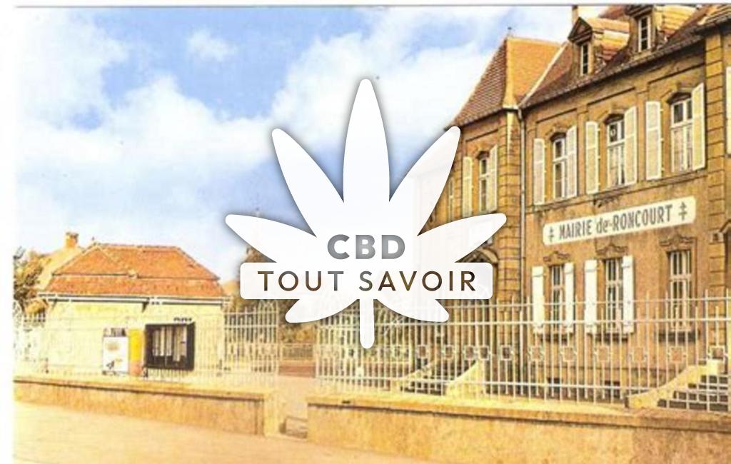 Village à Roncourt avec feuille Cannabis CBD