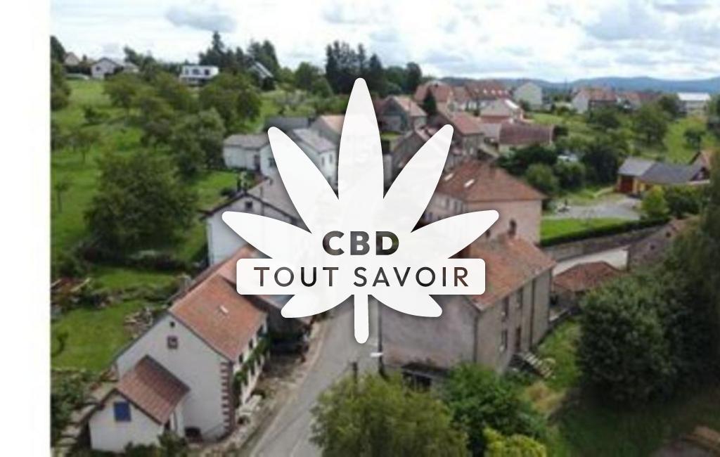 Village à Hommert avec feuille Cannabis CBD