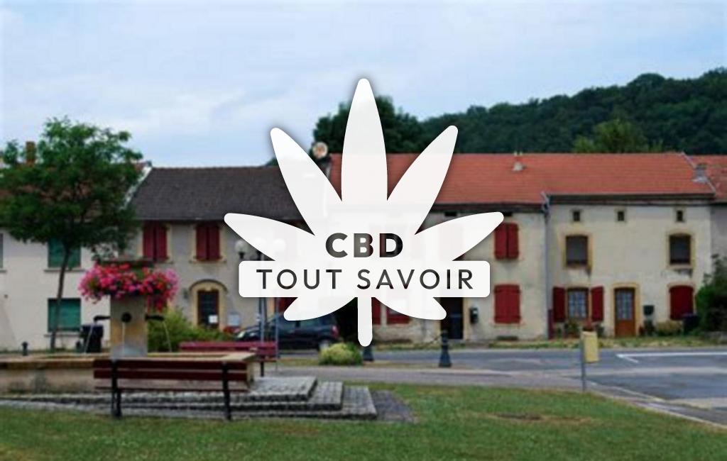 Village à Distroff avec feuille Cannabis CBD