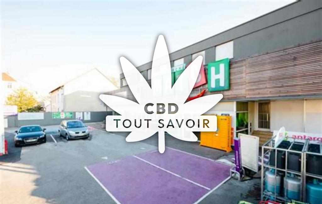 Village à Yutz avec feuille Cannabis CBD