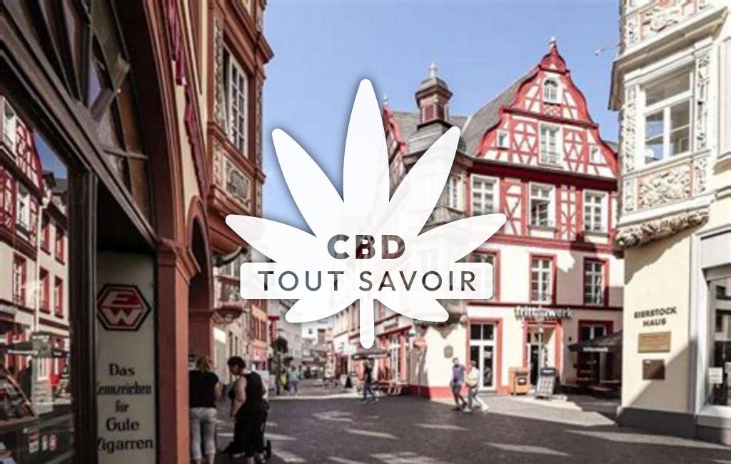 Village à Metzing avec feuille Cannabis CBD