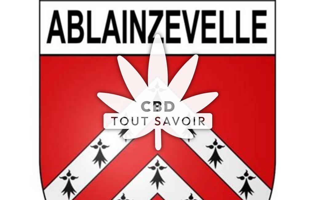 Village à Ablainzevelle avec feuille Cannabis CBD