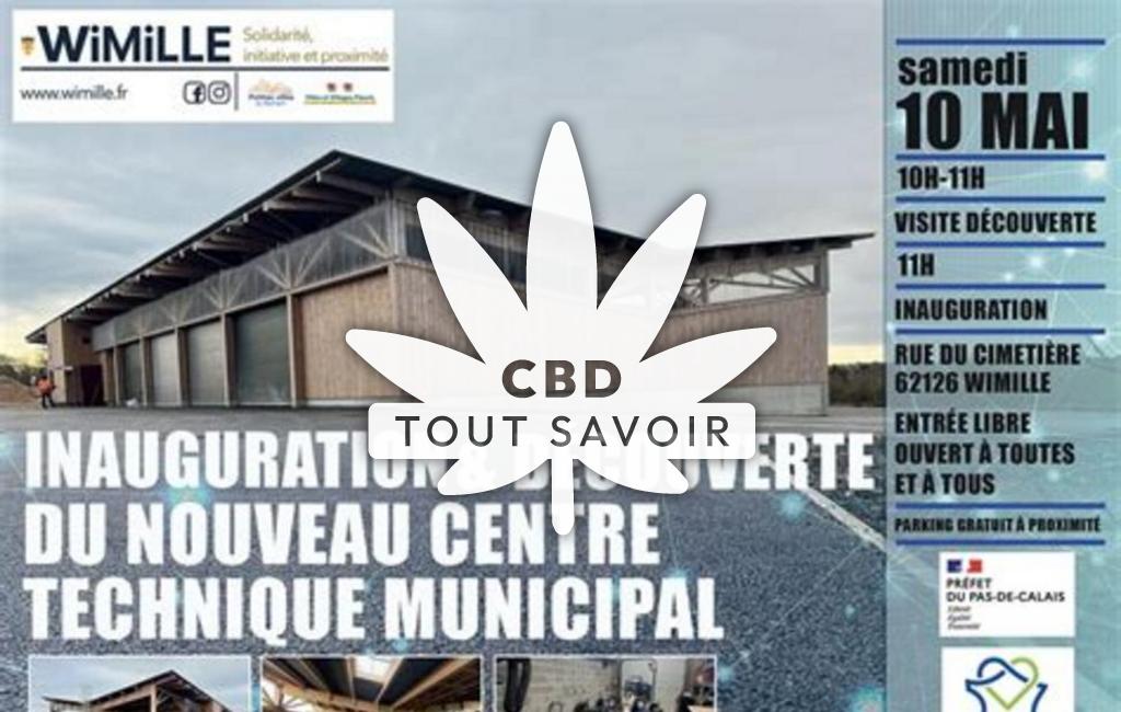 Village à Wimille avec feuille Cannabis CBD