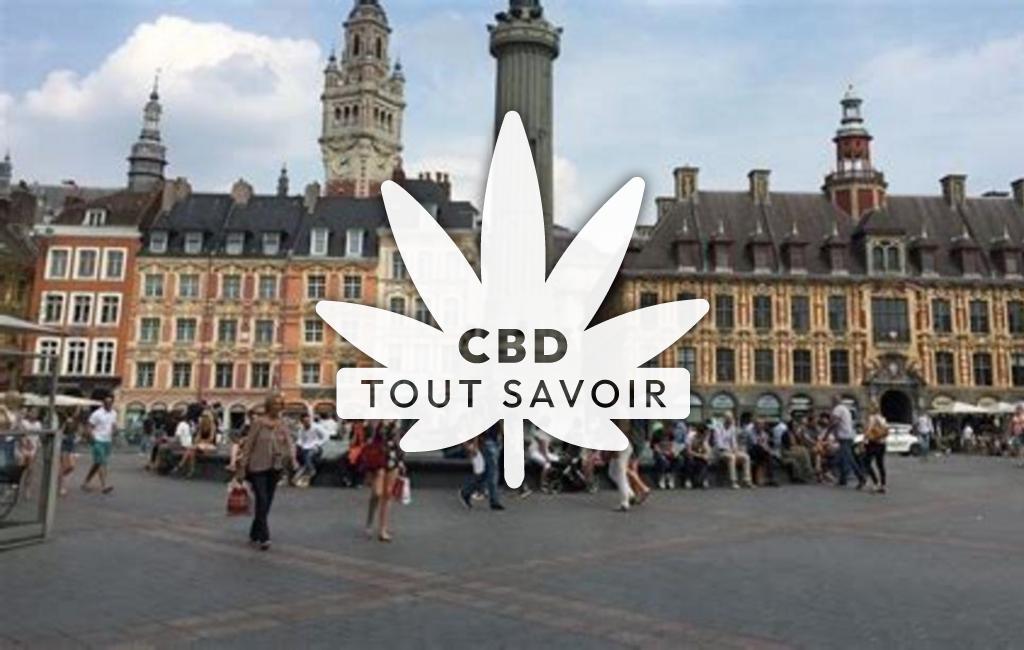 Village à La-Loge avec feuille Cannabis CBD