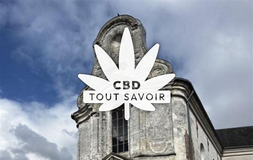 Village à Sainte-Austreberthe avec feuille Cannabis CBD