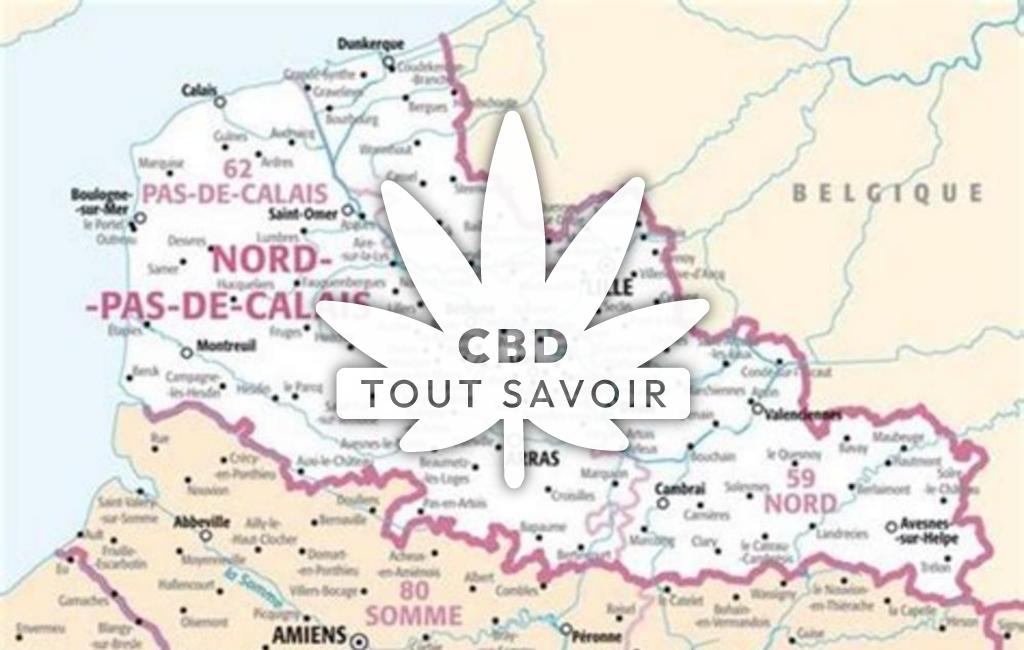 Village à Havrincourt avec feuille Cannabis CBD
