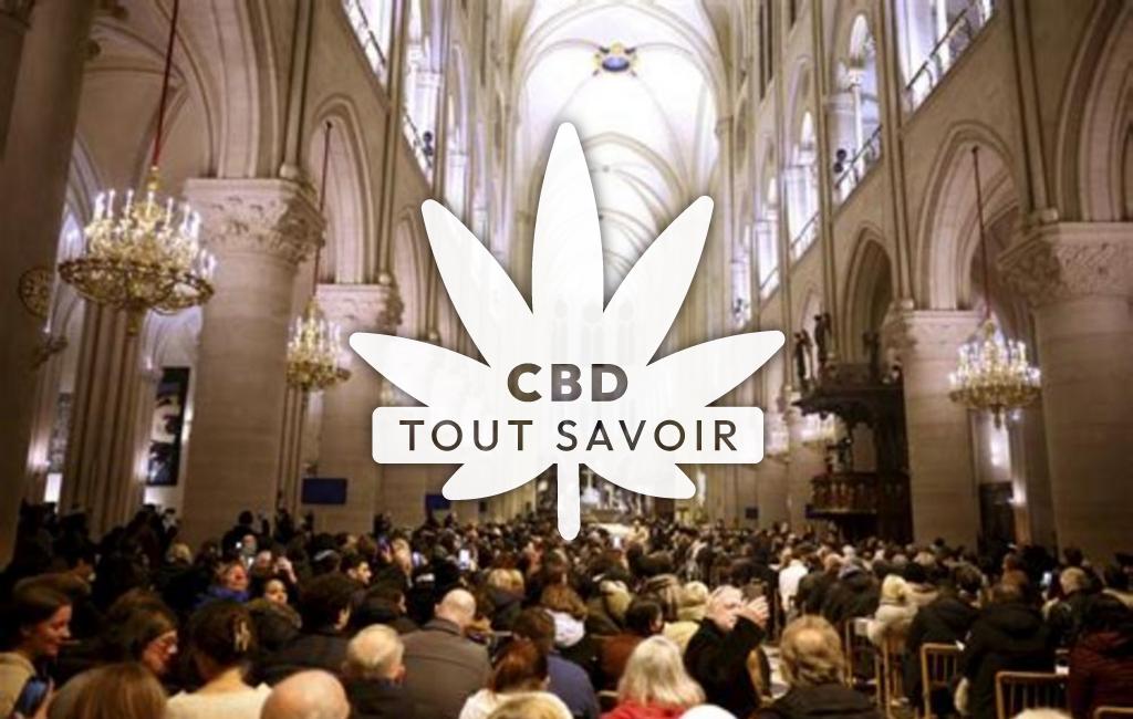 Village à Nesles avec feuille Cannabis CBD