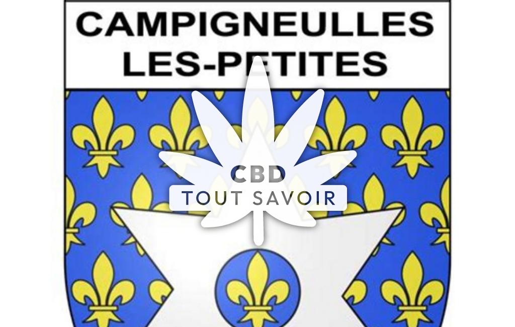 Village à Campigneulles-les-Grandes avec feuille Cannabis CBD