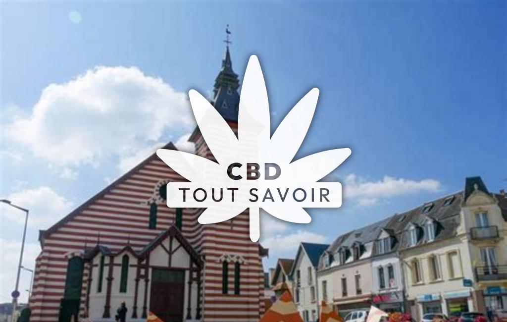 Village à Airon-Notre-Dame avec feuille Cannabis CBD