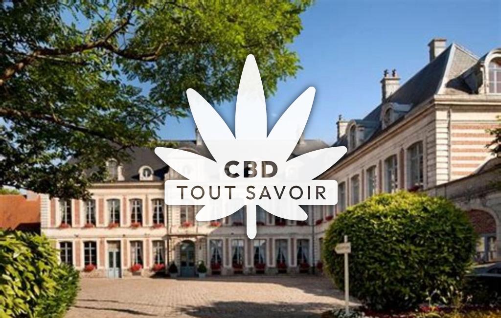 Village à Gosnay avec feuille Cannabis CBD