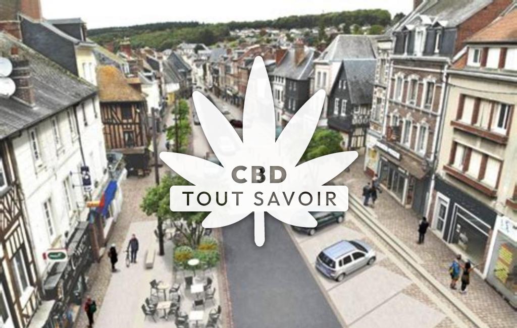 Village à Bonnieres avec feuille Cannabis CBD
