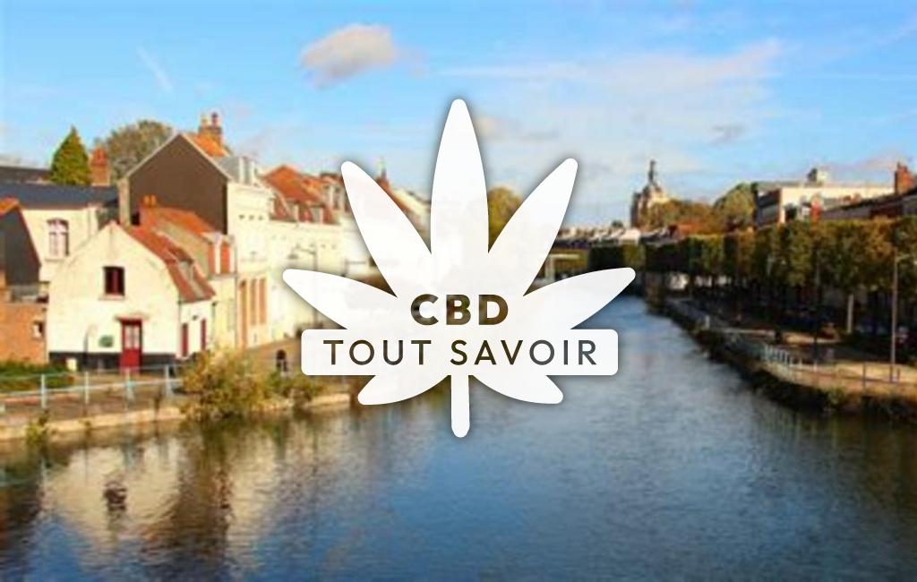 Village à Favreuil avec feuille Cannabis CBD
