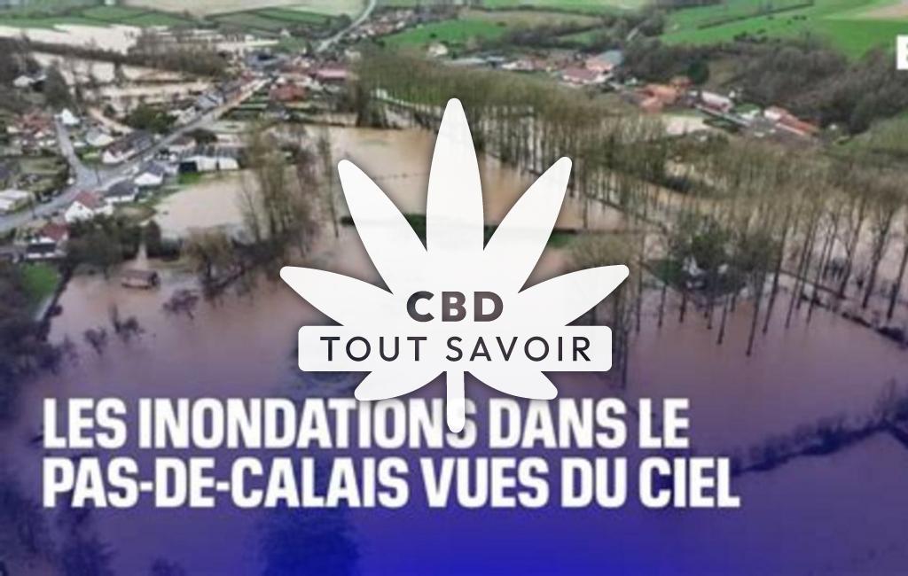 Village à Clairmarais avec feuille Cannabis CBD