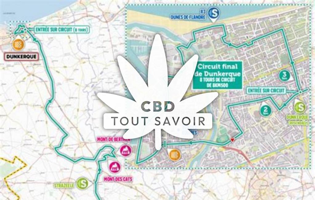Village à Servins avec feuille Cannabis CBD