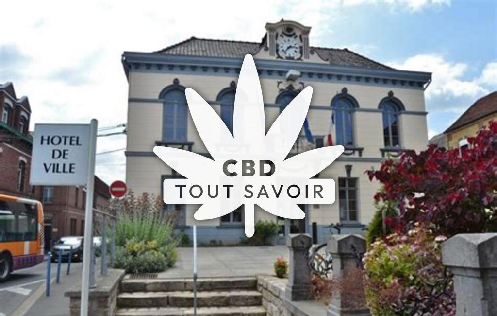 Village à Beuvry avec feuille Cannabis CBD