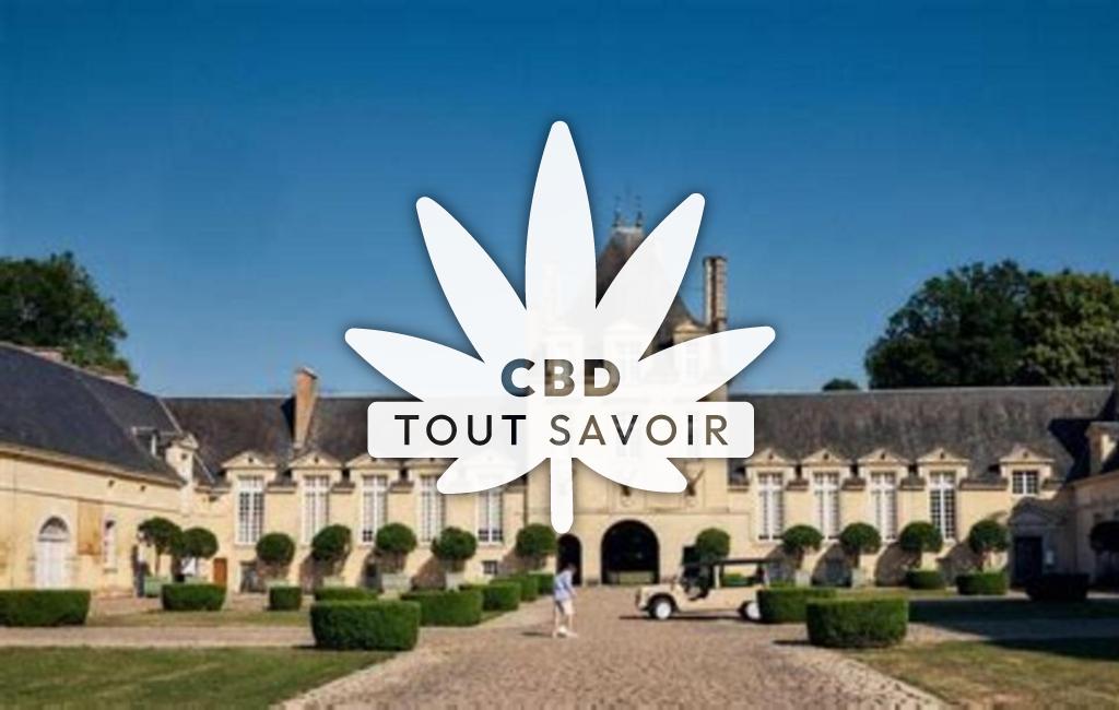 Village à Givenchy-le-Noble avec feuille Cannabis CBD