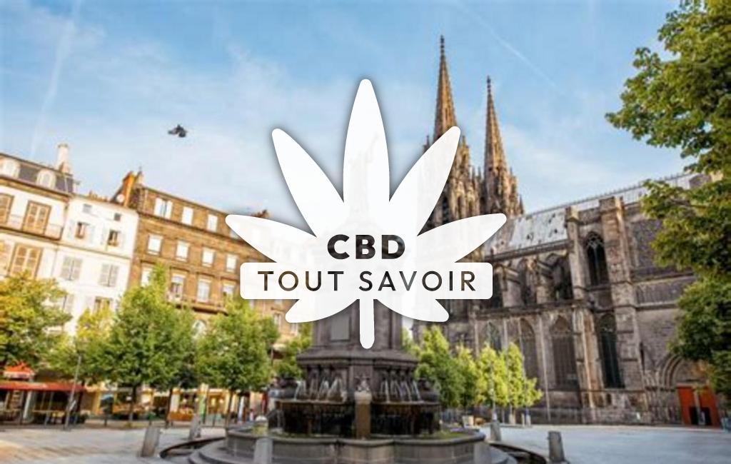 Village à Clermont-Ferrand avec feuille Cannabis CBD