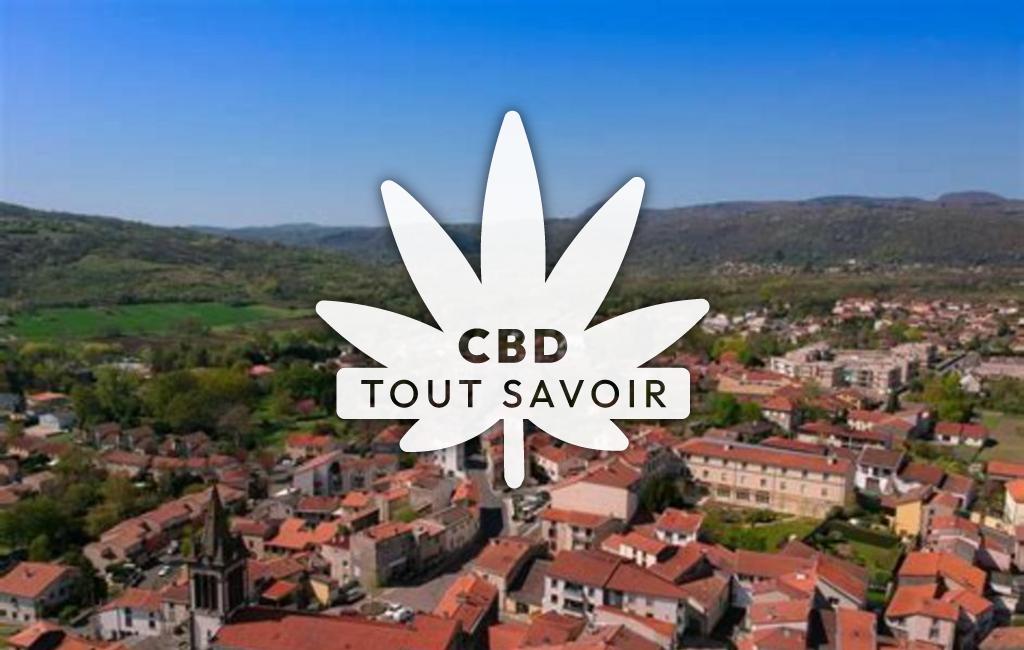 Village à Blanzat avec feuille Cannabis CBD