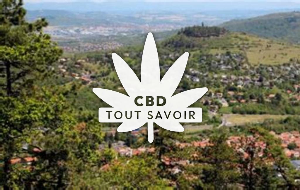 Village à Ceyrat avec feuille Cannabis CBD