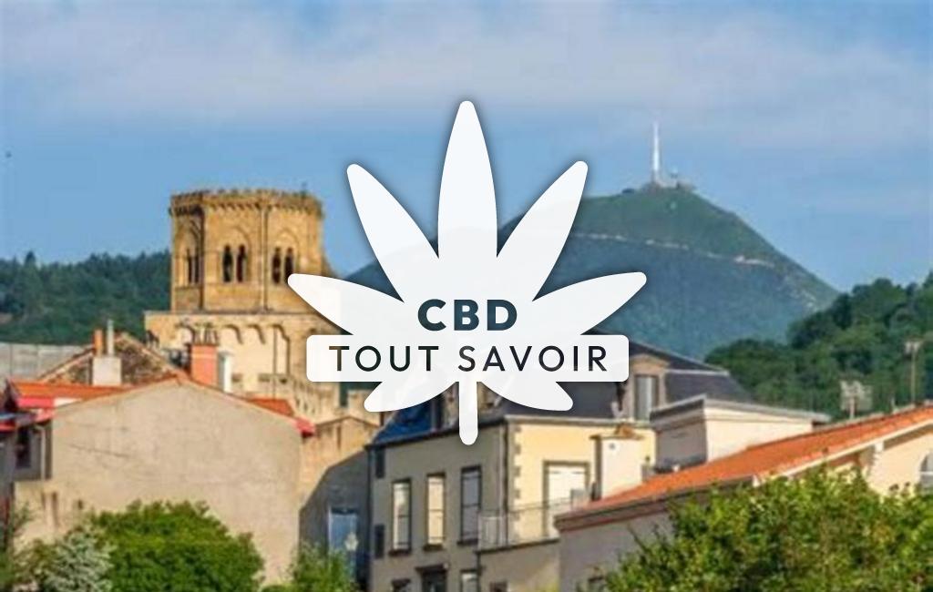 Village à Royat avec feuille Cannabis CBD