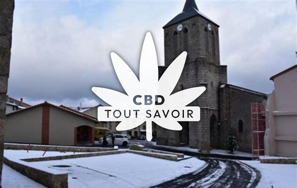 Village à Celles-sur-Durolle avec feuille Cannabis CBD
