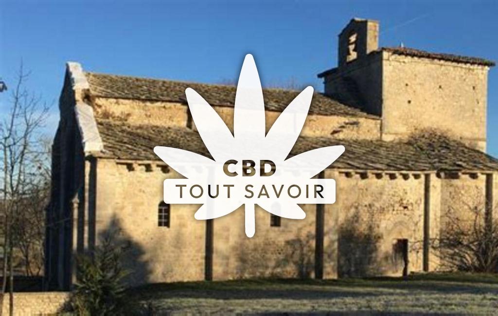 Village à Vensat avec feuille Cannabis CBD