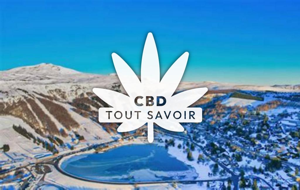 Village à Augnat avec feuille Cannabis CBD