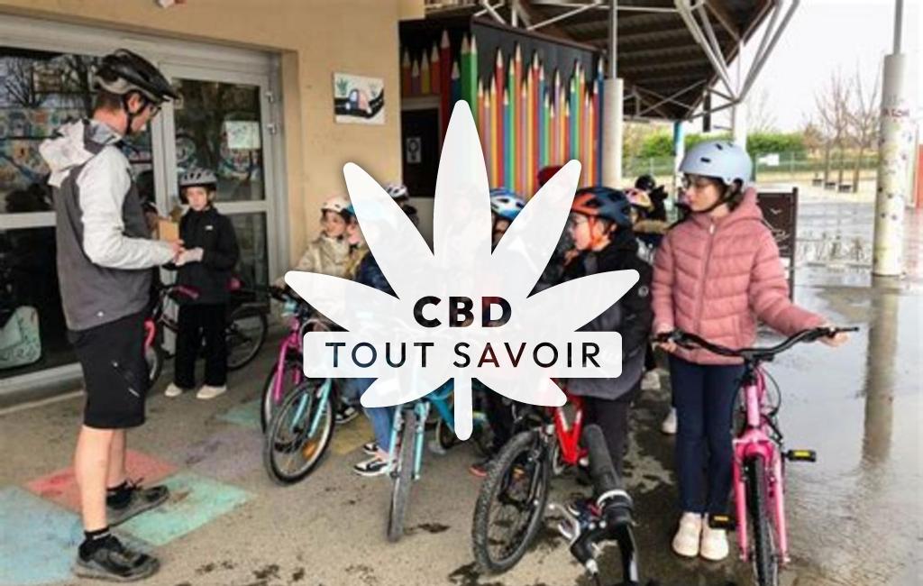 Village à Beauregard-Vendon avec feuille Cannabis CBD
