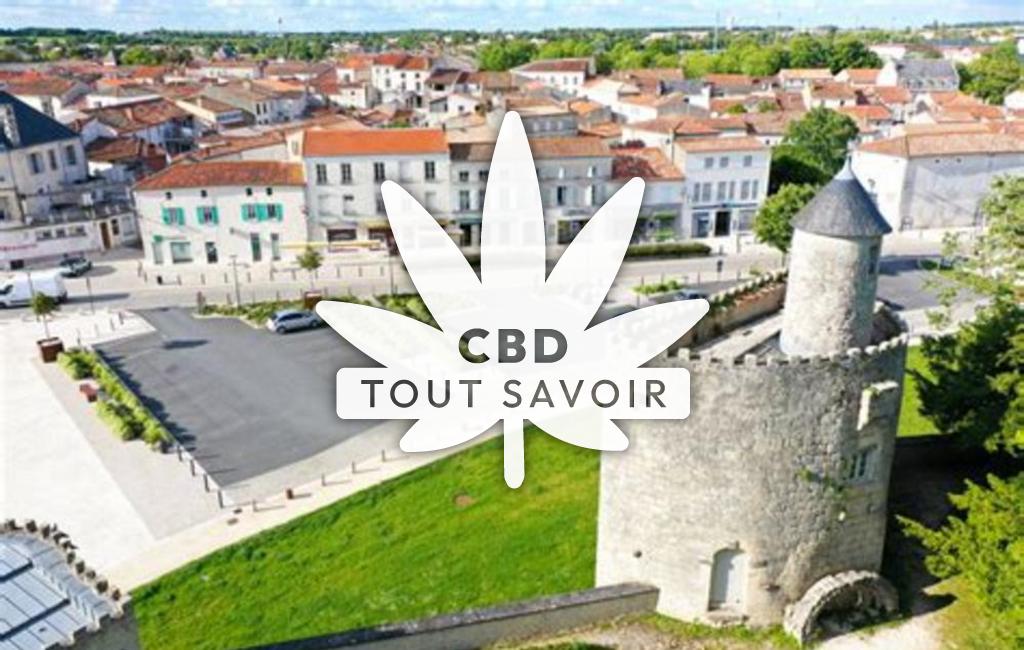 Village à Sugeres avec feuille Cannabis CBD