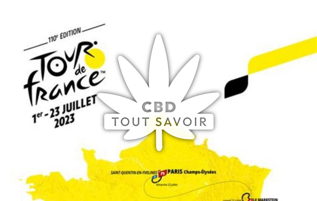 Village à Pardines avec feuille Cannabis CBD