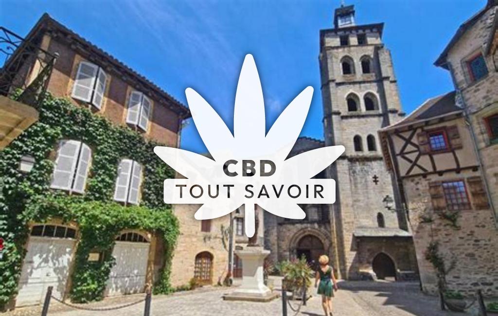 Village à Beaulieu avec feuille Cannabis CBD