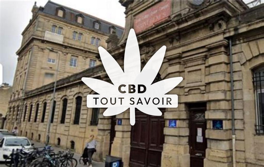 Village à Saint-Genes-la-Tourette avec feuille Cannabis CBD