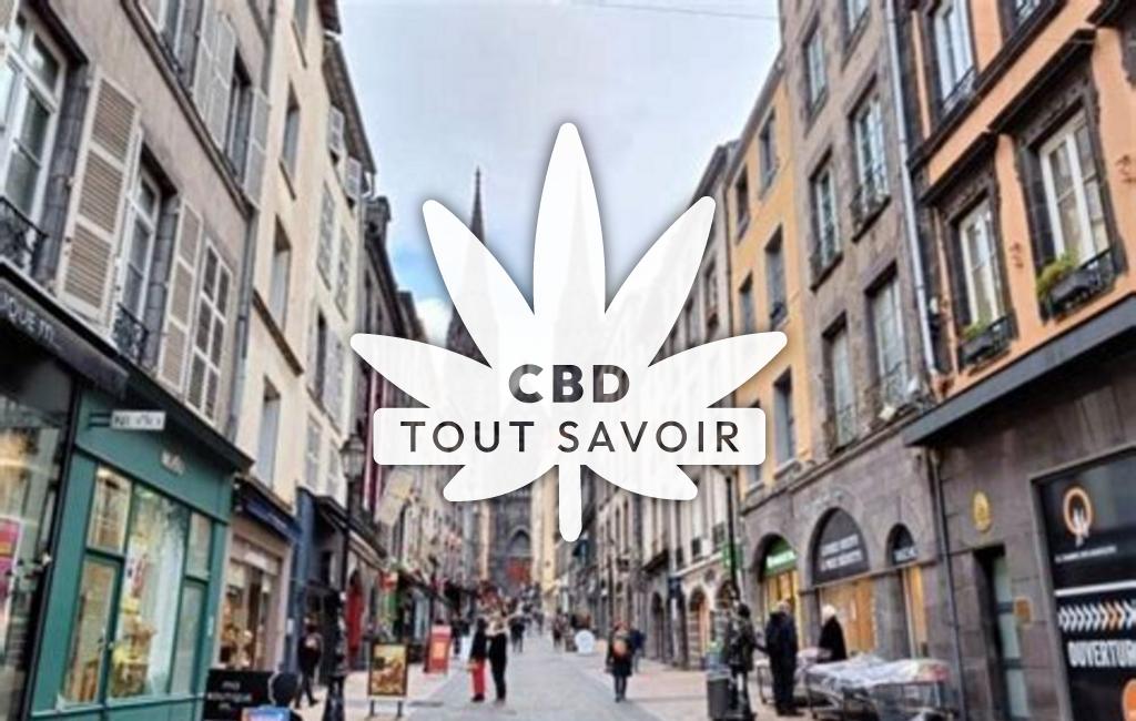 Village à Champetieres avec feuille Cannabis CBD
