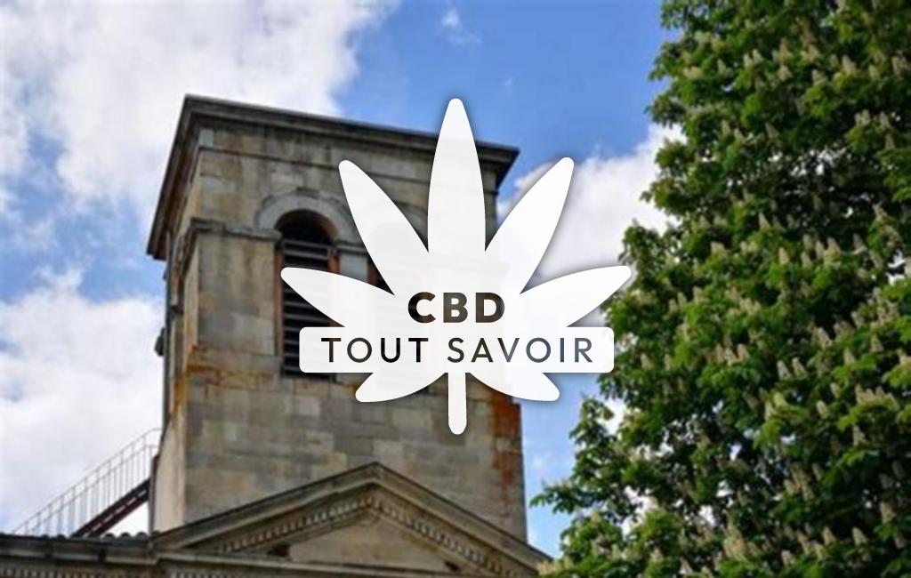Village à Vassel avec feuille Cannabis CBD