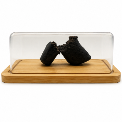 Afghan Hash CBD Premium sous cloche de présentation