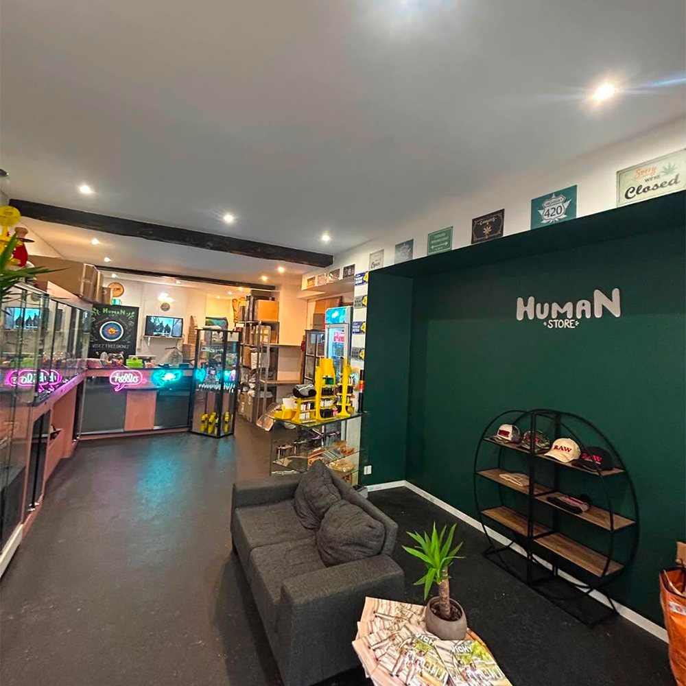 Intérieur de la boutique CBD Human-CBD, 5 rue d'Auron à Bourges (18000)