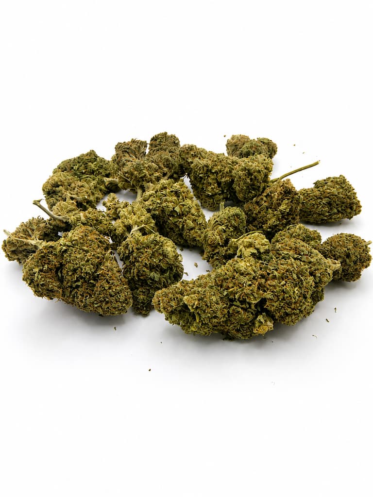 Fleurs de Bubba Kush CBD Puissant aux têtes compactes