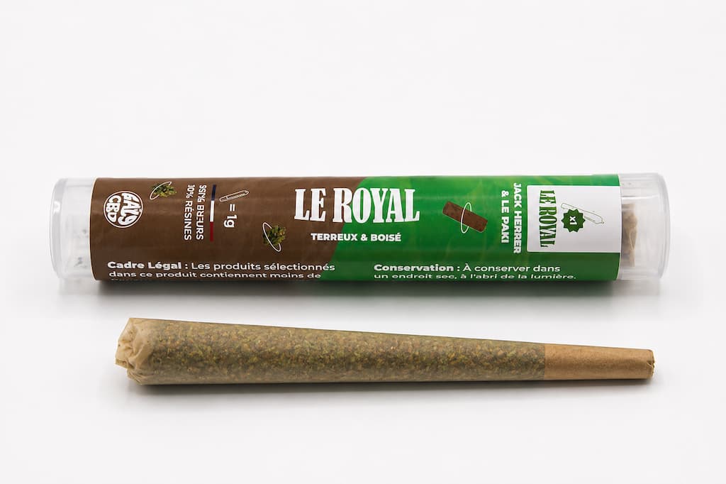 Pré-roll Le Royal accompagné de son étui