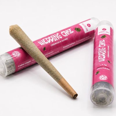 Pré-roll Wedding Crie CBD avec deux étuis CBD