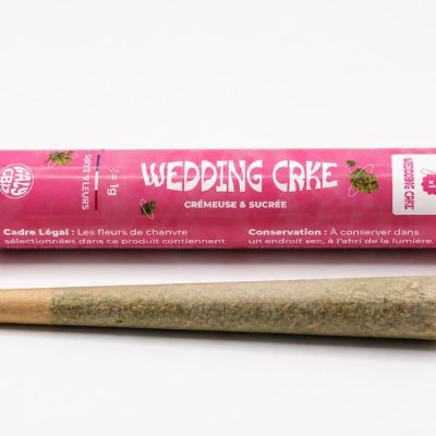 Pré-roll Wedding Crie CBD avec son étui CBD