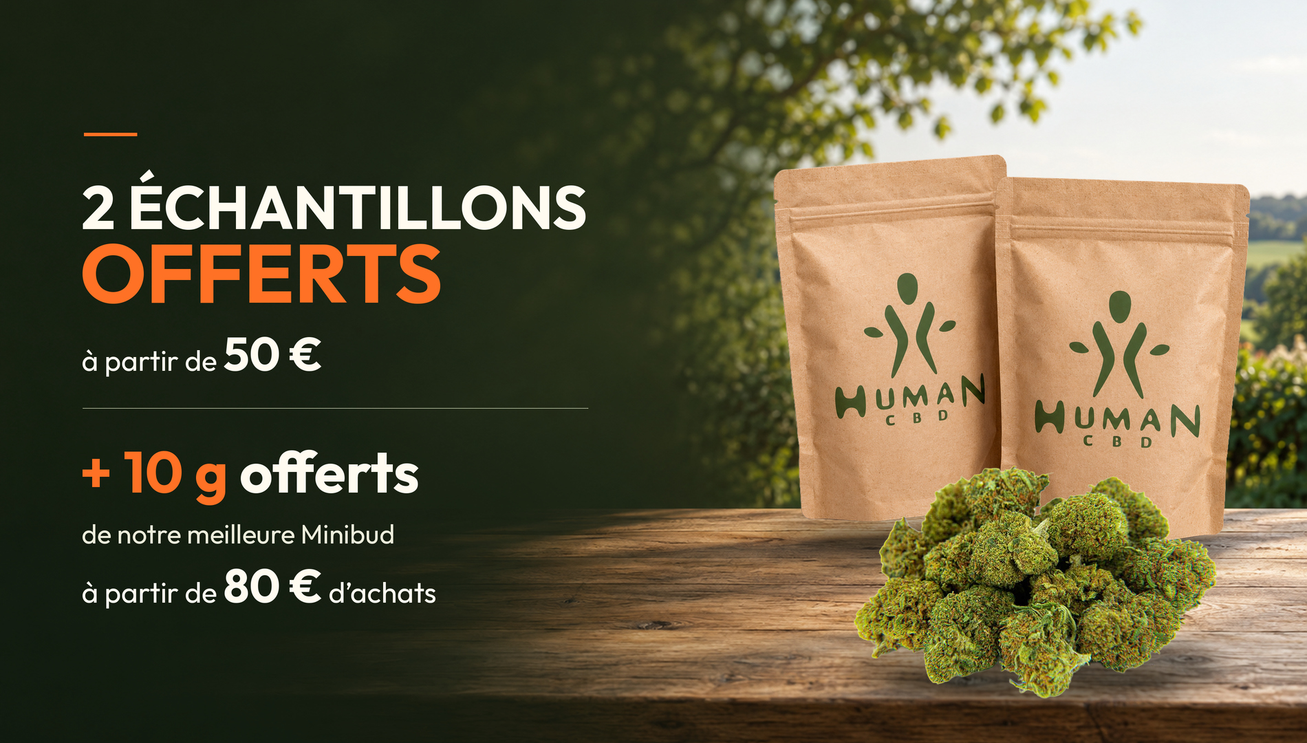 Promo Human CBD à partir de 50 euros d'achat